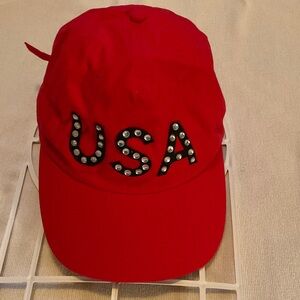 Red USA Cap
